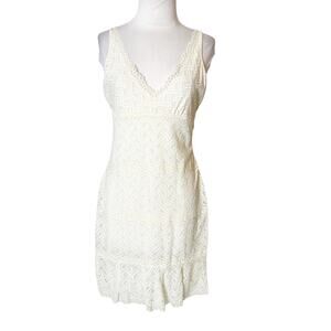 Cosabella lace slip dress chemise white cream sz M